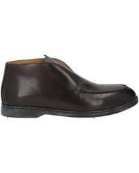 Testoni - Dark Ankle Boots Leather - Lyst