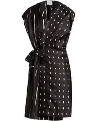 Alysi - Crème Mini Dress Silk - Lyst