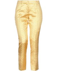 Femme By Michele Rossi Trouser - Yellow