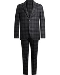 Montedoro - By Slowear Charcoal Suit Virgin Wool - Lyst