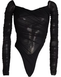Mugler - Bodysuit Polyamide, Elastane - Lyst