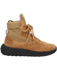 Giuseppe Zanotti - Camel Ankle Boots Leather, Textile Fibers - Lyst