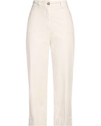 Peserico - Easy Ivory Pants Cotton, Lyocell, Elastane - Lyst