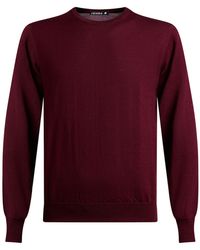 Andrea Fenzi - Burgundy Sweater Merino Wool - Lyst