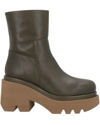 Paloma Barceló - Leonor Military Ankle Boots Leather - Lyst