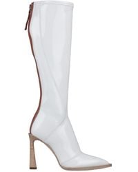 Fendi Knee Boots - White
