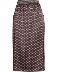 Momoní - Midi Skirt Silk, Elastane - Lyst