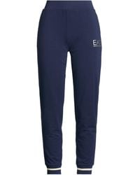 EA7 - Pants Cotton, Elastane, Polyester, Metal Fiber - Lyst