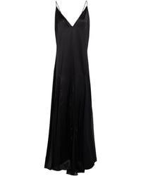 Elisabetta Franchi - Maxi Dress Silk, Elastane - Lyst