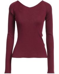 Roberto Collina - Burgundy Sweater Merino Wool - Lyst