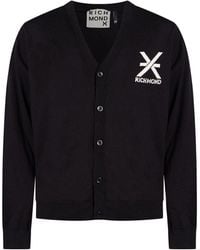 Richmond X - Cardigan Cotton, Merino Wool - Lyst