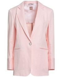 BOSS - Blazer Linen, Viscose, Elastane - Lyst
