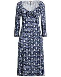 Maliparmi - Midi Dress Viscose, Elastane - Lyst