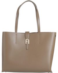 Furla - Taupe Handbag Calfskin - Lyst