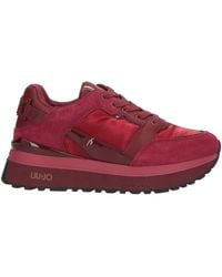 Liu Jo - Garnet Sneakers Leather, Textile Fibers, Synthetic Material - Lyst