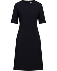 Peserico - Easy Midi Dress Polyester, Viscose, Cotton, Elastane - Lyst