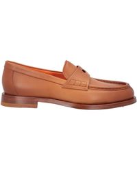 Santoni - Loafers Leather - Lyst