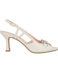 Lorenzo Mari - Cream Sandals Leather - Lyst
