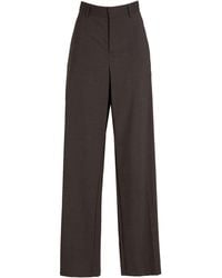 P.A.R.O.S.H. - P.A.R.O..H. Taupe Pants Virgin Wool, Elastane - Lyst