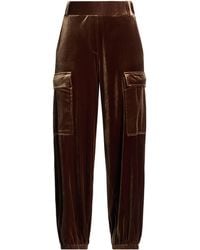 Compagnia Italiana - Khaki Pants Polyester, Elastane - Lyst