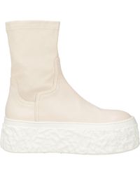 Agl Attilio Giusti Leombruni - Ivory Ankle Boots Leather - Lyst