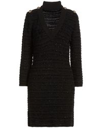 SIMONA CORSELLINI - Mini Dress Acrylic, Polyamide, Polyester, Viscose - Lyst