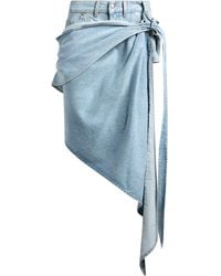 Mugler - Denim Shorts Cotton - Lyst