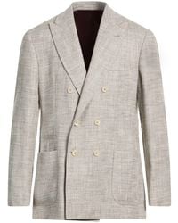 Brunello Cucinelli - Blazer Silk, Linen, Cotton, Polyamide - Lyst