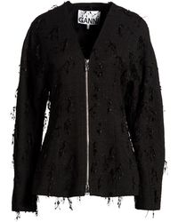 Ganni - Jacket Organic Cotton, Polyester, Recycled Polyester - Lyst