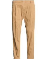 Dondup - Camel Pants Cotton, Elastane - Lyst