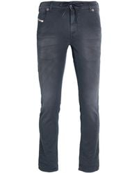DIESEL - Midnight Pants Cotton, Polyester, Elastane, Cow Leather - Lyst