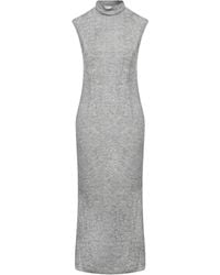 Peserico - Midi Dress Baby Alpaca Wool, Nylon, Virgin Wool, Viscose, Metallic Fiber - Lyst