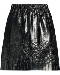 THE M.. - Mini Skirt Polyurethane, Polyester - Lyst