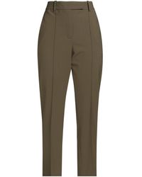 Alysi - Chocolat Military Pants Polyester, Virgin Wool, Elastane - Lyst
