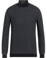 Emporio Armani - Midnight Turtleneck Virgin Wool, Acrylic, Viscose - Lyst