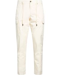 Myths - Cream Pants Cotton, Elastane - Lyst