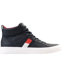 tommy hilfiger white high tops