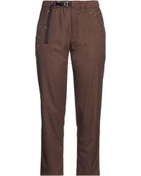 White Sand - Dark Pants Polyester, Viscose, Elastane - Lyst