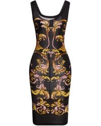 Versace Jeans Couture - Mini Dress Viscose, Elastane - Lyst