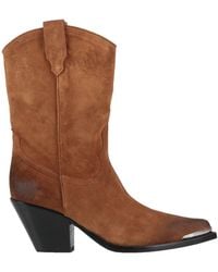 Sonora Boots - Camel Ankle Boots Leather - Lyst