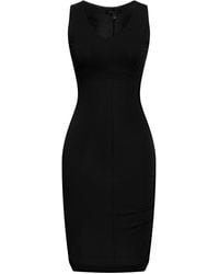 ARMANI EXCHANGE - Midi-Kleid - Lyst