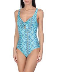 Fisico One-piece Swimsuit - Blue