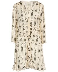 Isabel Marant - Mini Dress Silk, Metallic Polyester - Lyst