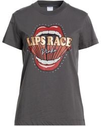 Pinko - T-Shirt Cotton, Glass - Lyst