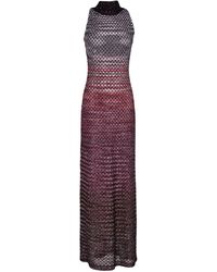 Missoni - Light Maxi Dress Viscose, Polyester, Polyamide, Metallic Fiber - Lyst