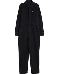 Combinaison Jean Calvin Klein en coloris Noir Femme Vêtements Combinaisons Combinaisons longues 