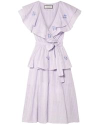 Innika Choo 3/4 Length Dress - Purple