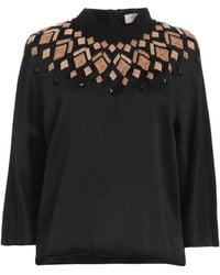Agnona - Top Viscose, Acetate - Lyst