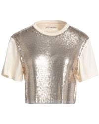 Rabanne - T-Shirt Cotton, Polyester, Aluminum - Lyst