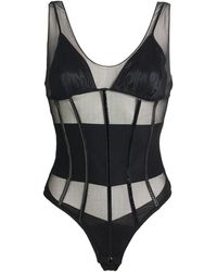 Elisabetta Franchi - Bodysuit Polyamide, Elastane - Lyst